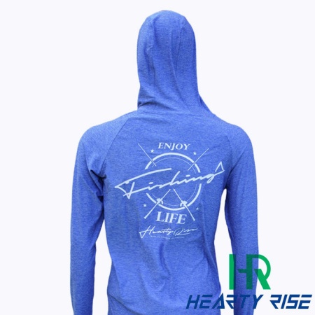 Футболка с длинным рукавом и капюшоном Hearty Rise HE-9019 UV30+ Pale Blue M