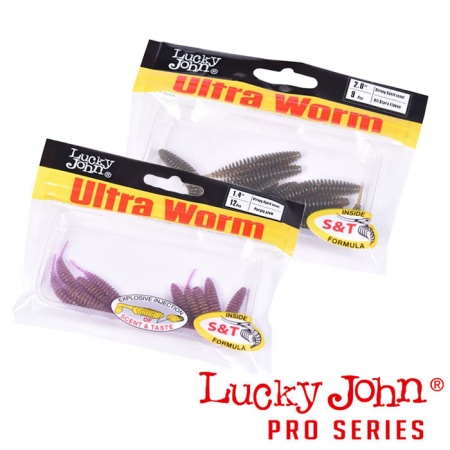 Мягкие приманки Lucky John Ultraworm 2 PA03 9шт