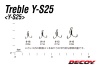 Крючки тройные Decoy Y-S25 #12 8шт
