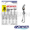 Вертлюжки с застежкой Owner 52567 Hooked Snap Swivel 72567 #10 9шт