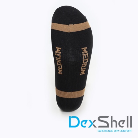 Водонепроницаемые носки DexShell Hytherm Pro Tobacco черный/коричневый L(43-46)