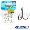 Крючки тройные Owner STBL-36BC barbless 10 8шт