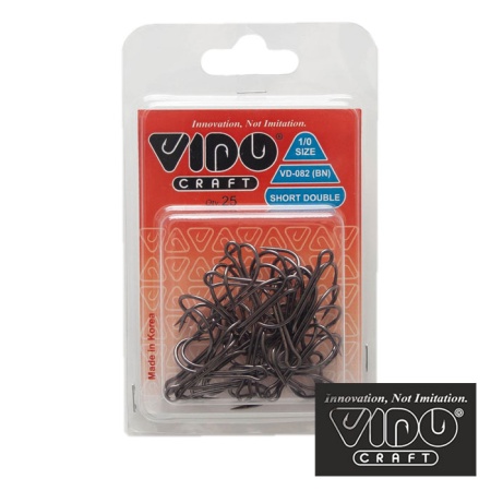 Крючки двойные Vido Craft VD-082 BN Short Double 2 25шт