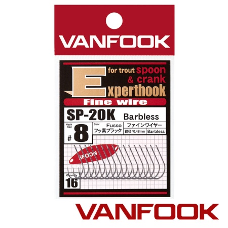 Крючки одинарные Vanfook SP-20K BL #6 16шт
