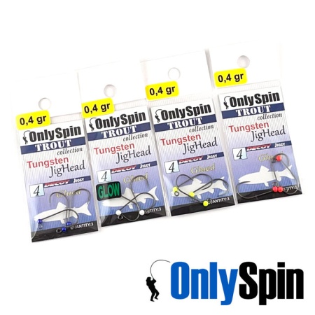 Форелевые джиг-головки OnlySpin Decoy AH-12 безбородые #8 0.9gr белый 3шт