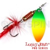 Блесна вертушка Lucky John Spin-X Long 2 4gr FT