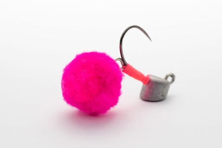 Джиг-головка с подвесом Jackall Timon Egg Pompon 1.5gr Choco