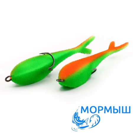 Поролоновые рыбки Мормыш Слаг с открытым двойником 18cm 15 2шт