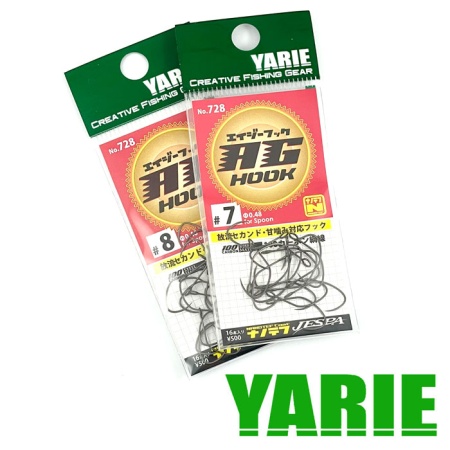 Крючки одинарные Yarie AG Hook 728 #8 16шт