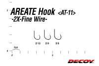 Крючки одинарные Decoy AT-11 Areate Hook #10 10шт