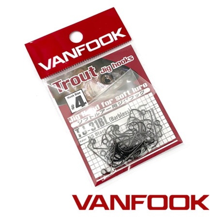 Крючки для джиг-головок Vanfook TJ-31BL #6 25шт