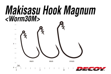 Крючки офсетные Decoy Worm 30M #10/0 2шт