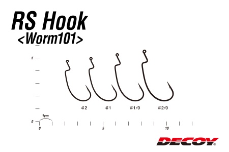 Крючки офсетные Decoy Worm 101 #2/0 8шт