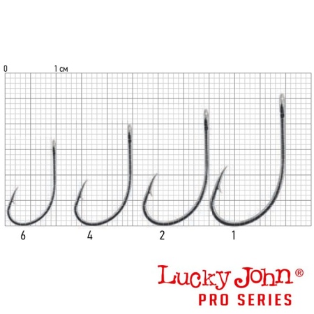 Крючки одинарные Lucky John LJH531 #1 6шт