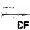 Спиннинг CF Strike 2.24m 2-12gr SSR744LS travel
