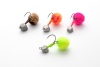 Джиг-головка с подвесом Jackall Timon Egg Pompon 1.5gr Choco