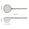 Подсак Jackall Timon Rubber Landing Net 80cm clear