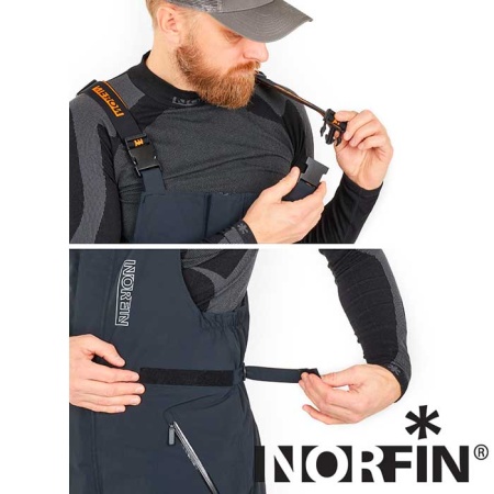 Полукомбинезон Norfin Rebel Pro Pants Gray M